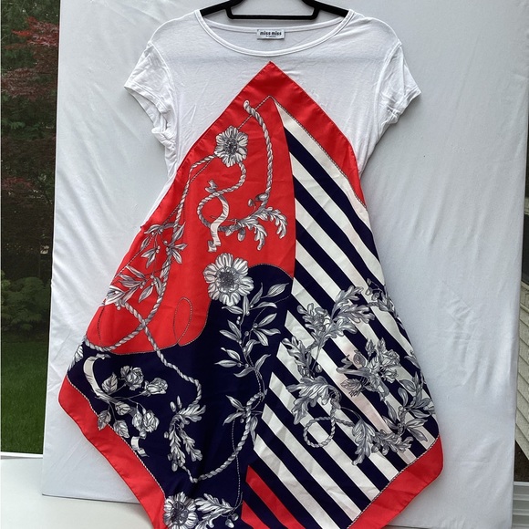 Miss Miss By Valentina t-shirt with kerchief style front - Picture 4 of 4